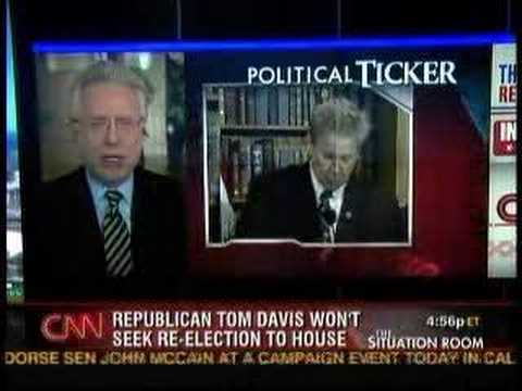 Rep Tom Davis (R-VA) : The 28th Republican To Call It Quits