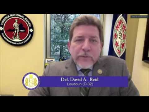 Delegate David Reid recognizing Court Reporting & Captioning Week on the VA House floor