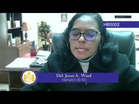 Del. Jeion Ward describes why she thinks the procurement bill should pass