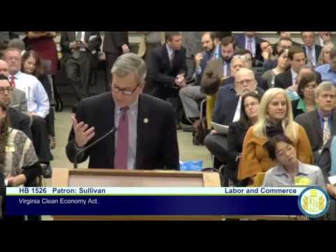 Delegate Rip Sullivan presents the Virginia Clean Economy Act (HB1526)