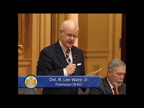 Delegate Lee Ware (R-Powhatan) "Test of Tradition" Speech