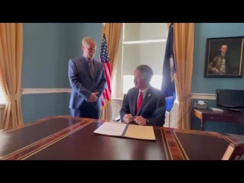 Gov. Youngkin signs first bill HB828 from Del. Tony Wilt