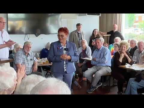 Gloria Witt speaks at the 2024 Democratic 5th District Candidate Forum