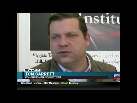 WDBJ7 Highlights U.S. Rep. Tom Garrett's Visit to Virginia Technical Institute